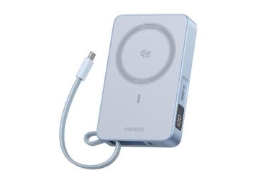 Pin sạc dự phòng Polymer Không dây Magnetic Qi2.2 Type C PD 30W Ugreen PB773 kèm Cáp Type C